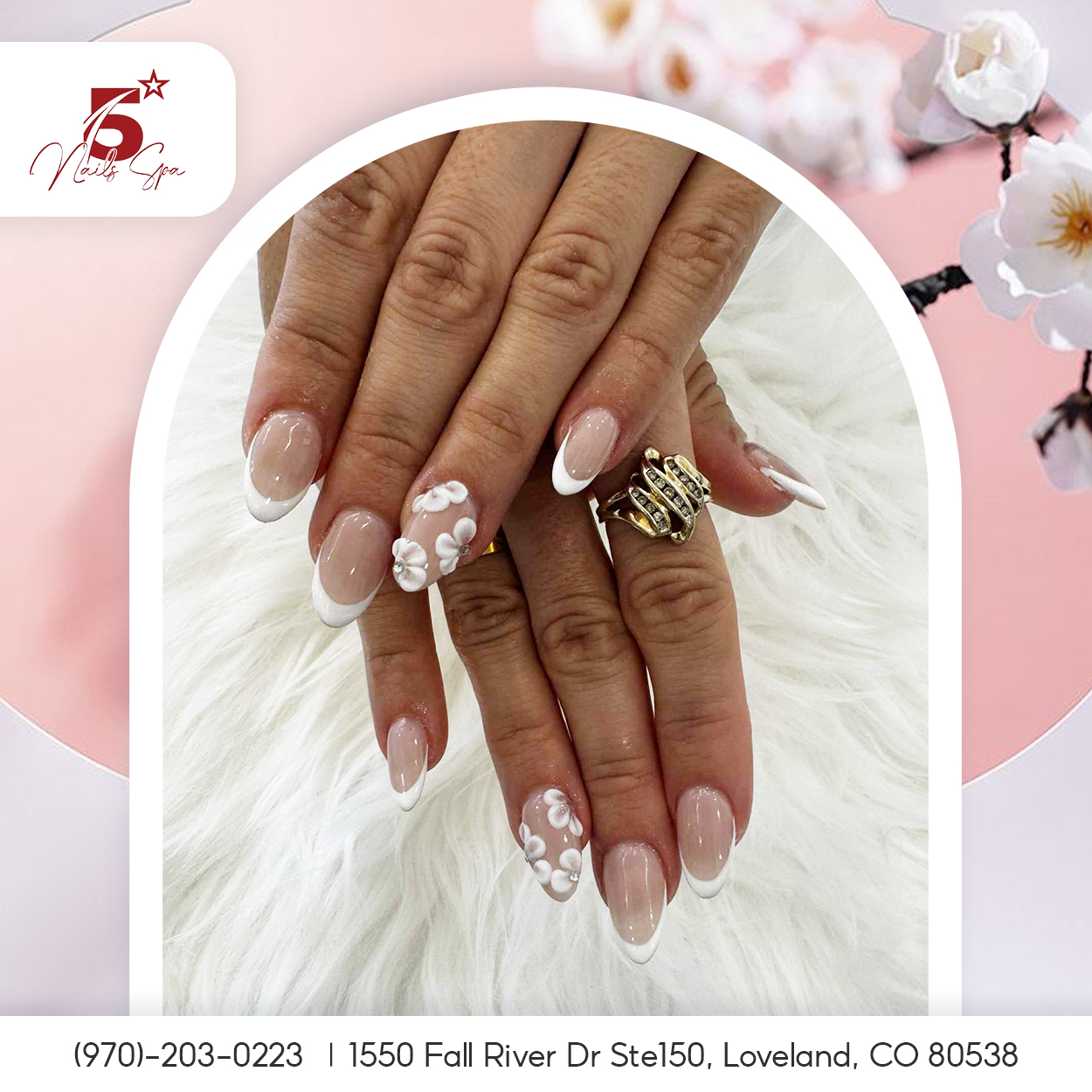 5 Stars Nails Spa nail work in Loveland, Colorado